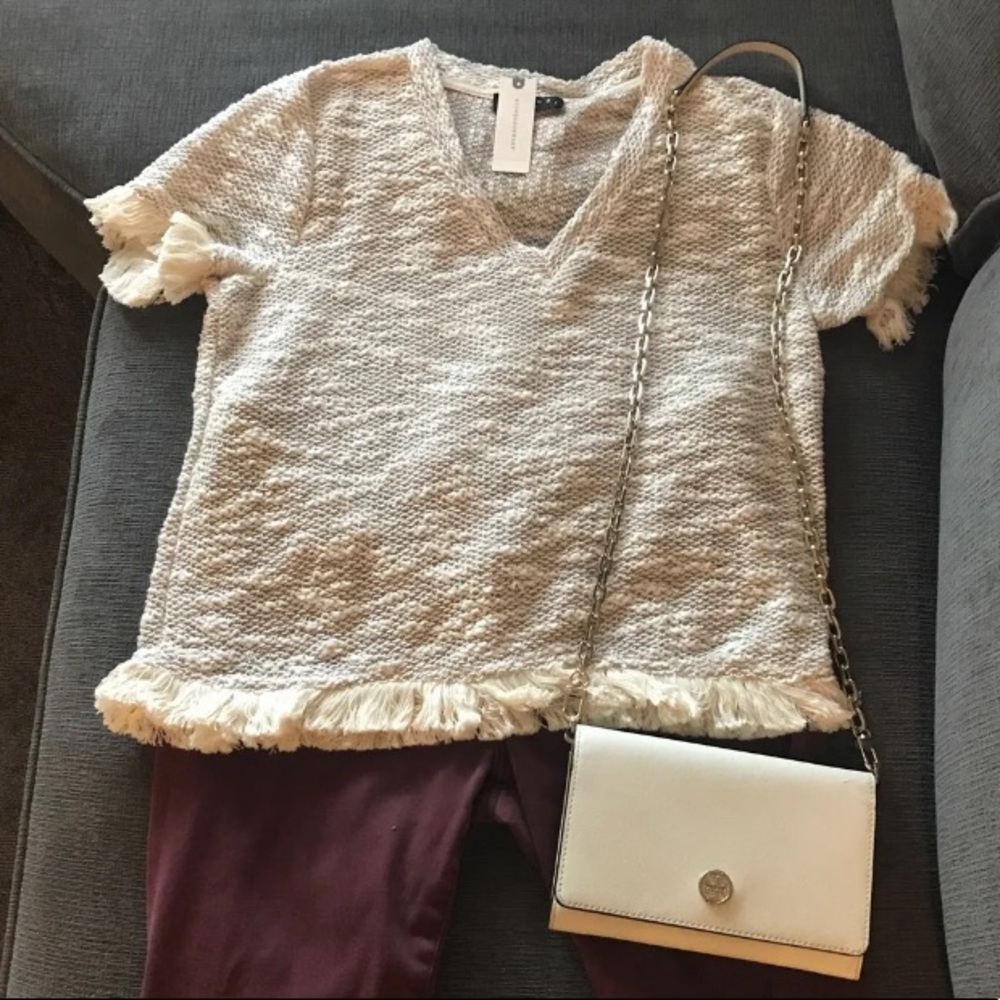 Anthropologie Maven West Fringe Shirt 👚